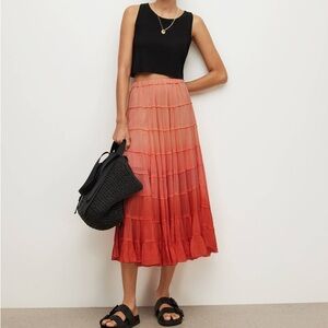 Eva Ombre Maxi Tiered Skirt